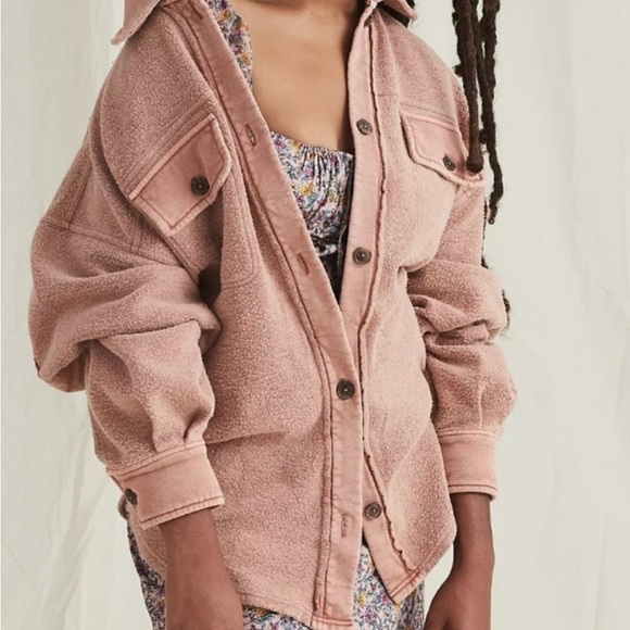Free People Jackets & Blazers - Free People Ruby Jacket Sweetheart  Reversible Collar S Oversized Slouchy NEW